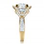 14k Yellow Gold 14k Yellow Gold Custom Diamond Engagement Ring - Side View -  1414 - Thumbnail