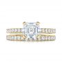 14k Yellow Gold 14k Yellow Gold Custom Diamond Engagement Ring - Top View -  102289 - Thumbnail