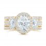 14k Yellow Gold 14k Yellow Gold Custom Diamond Engagement Ring - Top View -  102415 - Thumbnail
