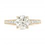 18k Yellow Gold 18k Yellow Gold Custom Diamond Engagement Ring - Top View -  102462 - Thumbnail