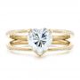 14k Yellow Gold 14k Yellow Gold Custom Diamond Engagement Ring - Top View -  102463 - Thumbnail