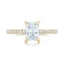 14k Yellow Gold 14k Yellow Gold Custom Diamond Engagement Ring - Top View -  102856 - Thumbnail