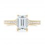 14k Yellow Gold 14k Yellow Gold Custom Diamond Engagement Ring - Top View -  102904 - Thumbnail