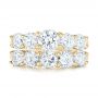 18k Yellow Gold 18k Yellow Gold Custom Diamond Engagement Ring - Top View -  102941 - Thumbnail