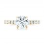 14k Yellow Gold 14k Yellow Gold Custom Diamond Engagement Ring - Top View -  103235 - Thumbnail