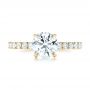 14k Yellow Gold 14k Yellow Gold Custom Diamond Engagement Ring - Top View -  103235 - Thumbnail
