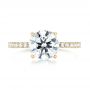 14k Yellow Gold 14k Yellow Gold Custom Diamond Engagement Ring - Top View -  103369 - Thumbnail