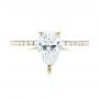 14k Yellow Gold 14k Yellow Gold Custom Diamond Engagement Ring - Top View -  103604 - Thumbnail