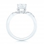  14K Gold Custom Diamond Engagement Ring - Front View -  102835 - Thumbnail