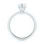 18k White Gold Custom Diamond Engagement Ring - Front View -  103604 - Thumbnail