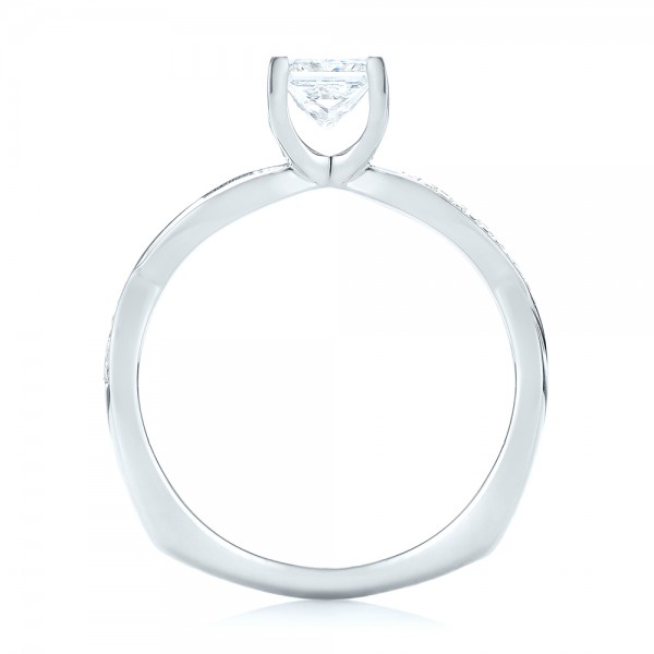  Platinum Platinum Custom Diamond Engagement Ring - Front View -  103637