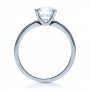  18K Gold Custom Diamond Engagement Ring - Front View -  1113 - Thumbnail