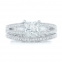 Custom Diamond Engagement Ring - Top View -  102756 - Thumbnail