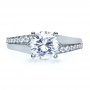  Platinum Platinum Custom Diamond Engagement Ring - Top View -  1113 - Thumbnail