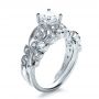  Platinum Custom Diamond Engagement Set - Three-Quarter View -  1154 - Thumbnail