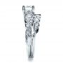  Platinum Custom Diamond Engagement Set - Side View -  1154 - Thumbnail