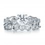  Platinum Custom Diamond Engagement Set - Top View -  1154 - Thumbnail