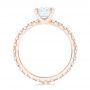 18k Rose Gold 18k Rose Gold Custom Diamond Eternity Engagement Ring - Front View -  102440 - Thumbnail
