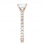 14k Rose Gold 14k Rose Gold Custom Diamond Eternity Engagement Ring - Side View -  102170 - Thumbnail