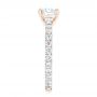 14k Rose Gold 14k Rose Gold Custom Diamond Eternity Engagement Ring - Side View -  102440 - Thumbnail