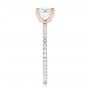 14k Rose Gold 14k Rose Gold Custom Diamond Eternity Engagement Ring - Side View -  102919 - Thumbnail