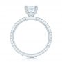 18k White Gold 18k White Gold Custom Diamond Eternity Engagement Ring - Front View -  102919 - Thumbnail