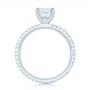  Platinum Custom Diamond Eternity Engagement Ring - Front View -  102919 - Thumbnail