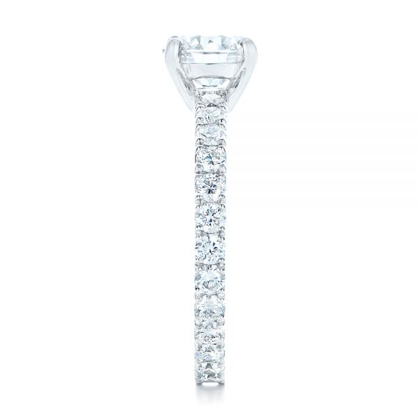  Platinum Custom Diamond Eternity Engagement Ring - Side View -  102440