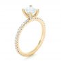 14k Yellow Gold 14k Yellow Gold Custom Diamond Eternity Engagement Ring - Three-Quarter View -  102919 - Thumbnail