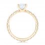 18k Yellow Gold 18k Yellow Gold Custom Diamond Eternity Engagement Ring - Front View -  102440 - Thumbnail