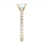 18k Yellow Gold 18k Yellow Gold Custom Diamond Eternity Engagement Ring - Side View -  102170 - Thumbnail