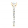 14k Yellow Gold 14k Yellow Gold Custom Diamond Eternity Engagement Ring - Side View -  102440 - Thumbnail