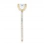 14k Yellow Gold 14k Yellow Gold Custom Diamond Eternity Engagement Ring - Side View -  102919 - Thumbnail