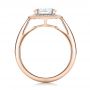 14k Rose Gold 14k Rose Gold Custom Diamond Halo Engagement Ring - Front View -  101726 - Thumbnail