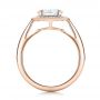 18k Rose Gold 18k Rose Gold Custom Diamond Halo Engagement Ring - Front View -  101726 - Thumbnail