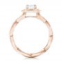 14k Rose Gold 14k Rose Gold Custom Diamond Halo Engagement Ring - Front View -  102119 - Thumbnail