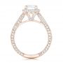 14k Rose Gold 14k Rose Gold Custom Diamond Halo Engagement Ring - Front View -  102468 - Thumbnail