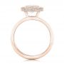 18k Rose Gold 18k Rose Gold Custom Diamond Halo Engagement Ring - Front View -  102542 - Thumbnail
