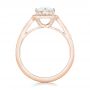 14k Rose Gold 14k Rose Gold Custom Diamond Halo Engagement Ring - Front View -  102692 - Thumbnail