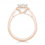 14k Rose Gold 14k Rose Gold Custom Diamond Halo Engagement Ring - Front View -  102692 - Thumbnail