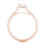14k Rose Gold 14k Rose Gold Custom Diamond Halo Engagement Ring - Front View -  102751 - Thumbnail
