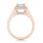 14k Rose Gold 14k Rose Gold Custom Diamond Halo Engagement Ring - Front View -  102809 - Thumbnail