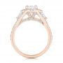 14k Rose Gold 14k Rose Gold Custom Diamond Halo Engagement Ring - Front View -  103157 - Thumbnail