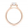 14k Rose Gold 14k Rose Gold Custom Diamond Halo Engagement Ring - Front View -  103413 - Thumbnail
