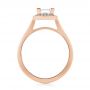 14k Rose Gold 14k Rose Gold Custom Diamond Halo Engagement Ring - Front View -  103515 - Thumbnail