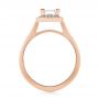 14k Rose Gold 14k Rose Gold Custom Diamond Halo Engagement Ring - Front View -  103515 - Thumbnail