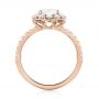 18k Rose Gold 18k Rose Gold Custom Diamond Halo Engagement Ring - Front View -  103588 - Thumbnail