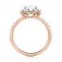 18k Rose Gold 18k Rose Gold Custom Diamond Halo Engagement Ring - Front View -  103588 - Thumbnail