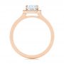 14k Rose Gold 14k Rose Gold Custom Diamond Halo Engagement Ring - Front View -  104070 - Thumbnail