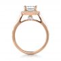 14k Rose Gold 14k Rose Gold Custom Diamond Halo Engagement Ring - Front View -  1435 - Thumbnail